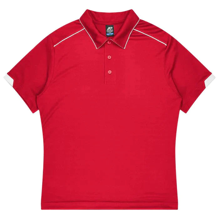 Aussie Pacific Currumbin Kids Polo Shirt 3320  Aussie Pacific RED/WHITE 4 